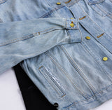 "Peaced Out" Denim Jacket