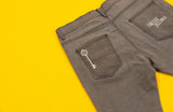 The "Rich Print" Gray Denim Jeans